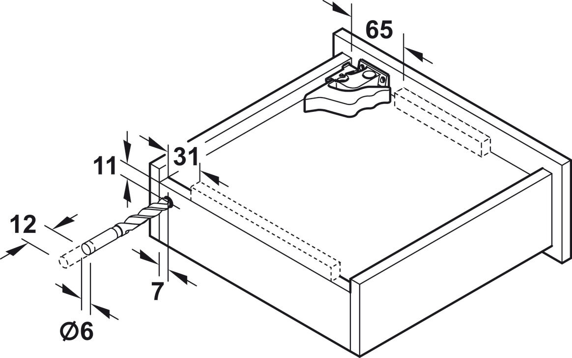 C-Runner B 30F+D galv. 450mm 3