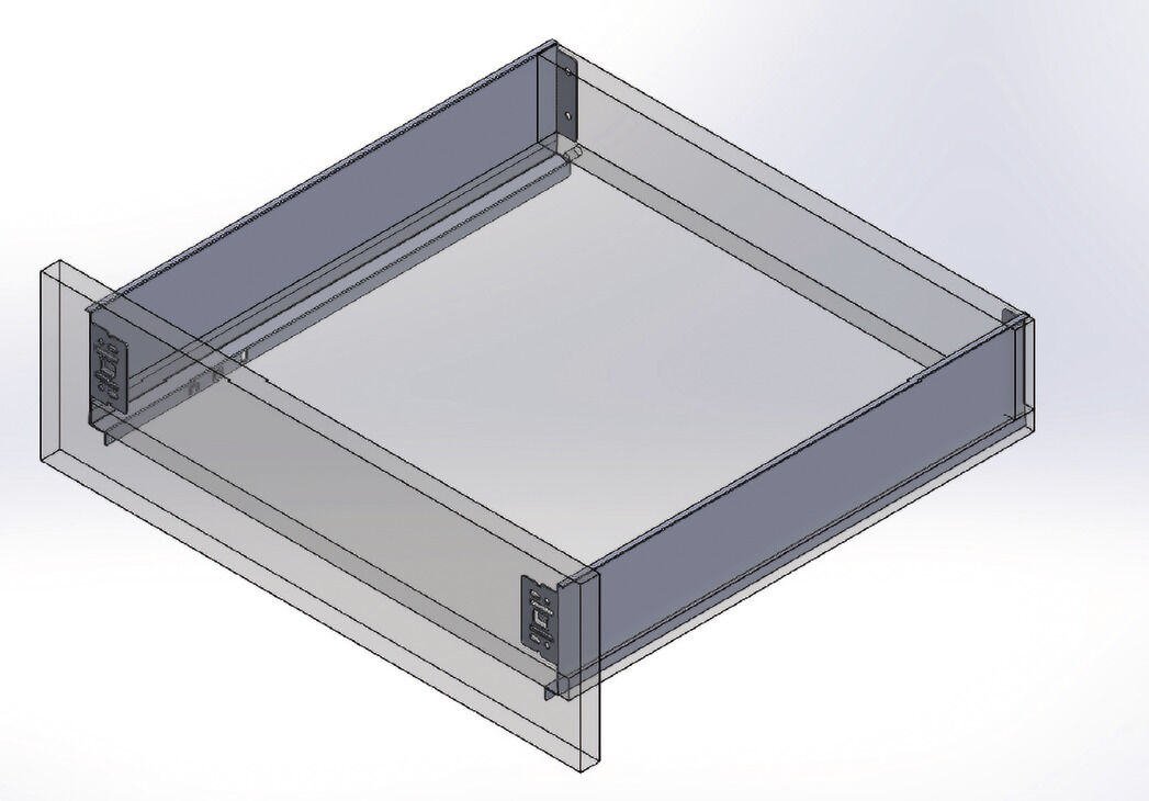 Tek Yanaklı Çekmece Sistemi, HÄFELE MINIMALIST Çekmece Yanağı 2