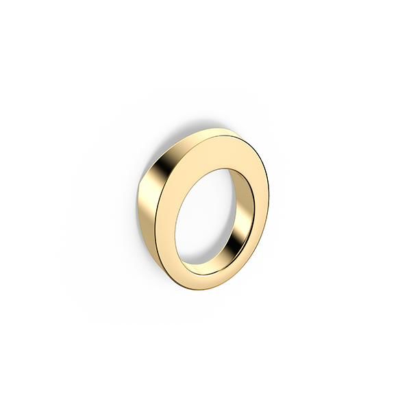 TONDO Düğme Kulp Parlak Pirinç 32mm