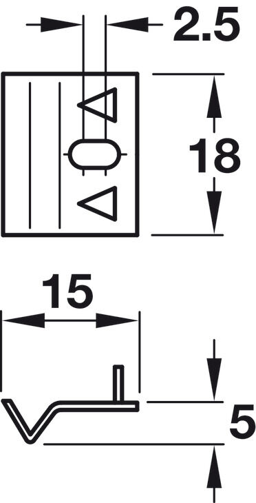 Braket, Vidalanarak montaj için, çelik 2