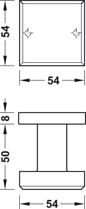 Kapı düğmesi, yaşam alanları, paslanmaz çelik, Startec 3