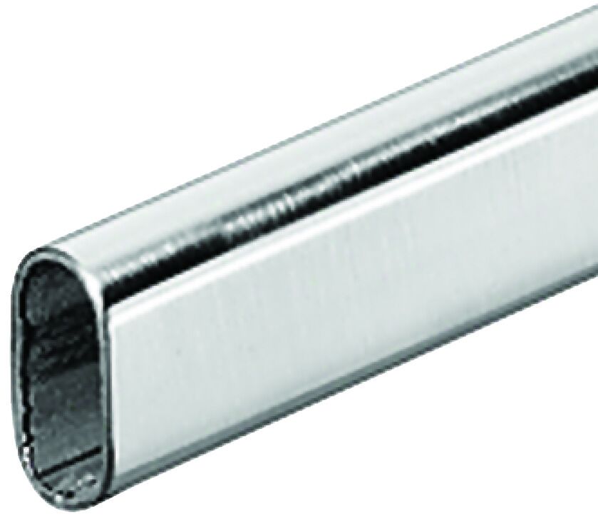 Askı Borusu, HÄFELE OVAL, Parlak Krom, Çelik, 0,8x30x15 mm