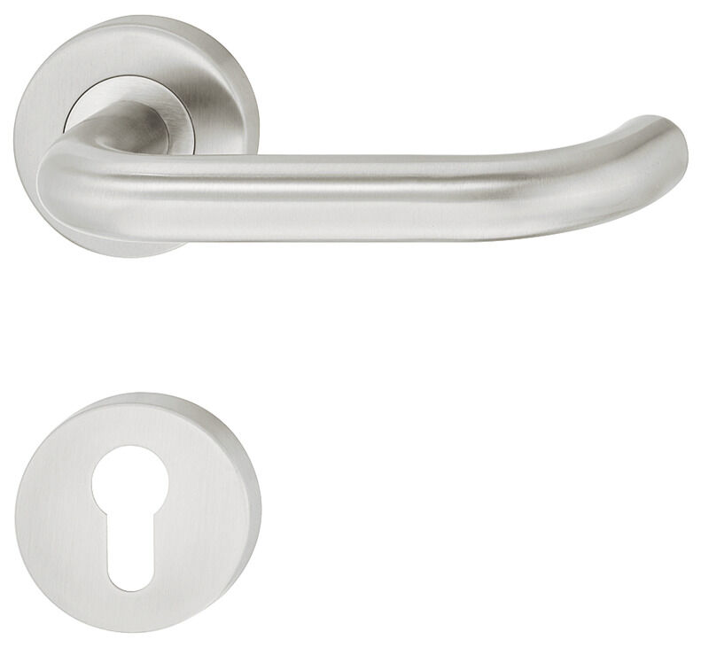 Kapı Kolu Seti, Häfele Startec model LDH 2170, paslanmaz çelik, yangın dayanıklı kapı