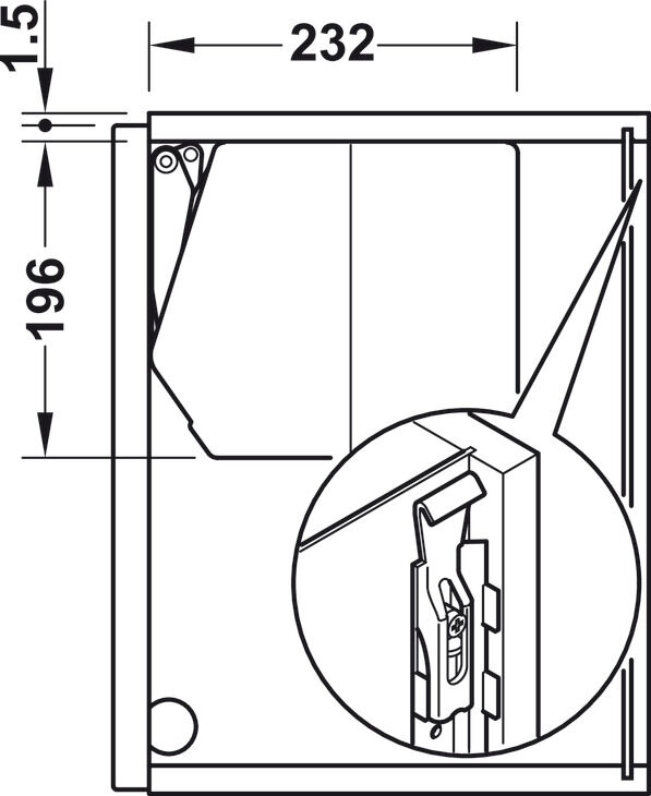 Kalkar kapak makası, Häfele Free flap 3.15 E (elektrikli) 2