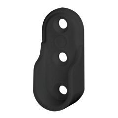 Askı Borusu Flanşı Oval Mat Siyah Plastik 21, 4Mm