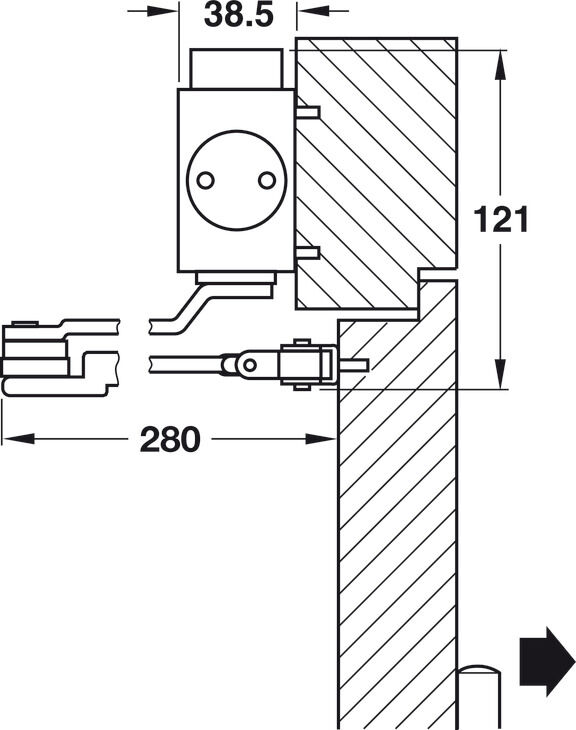 Üst kapı kapatıcı, DCL51 4