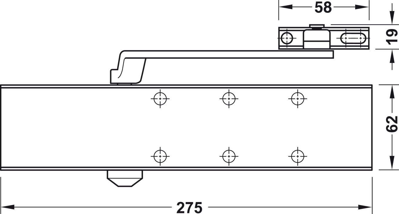 Üst kapı kapatıcı, DCL55 2