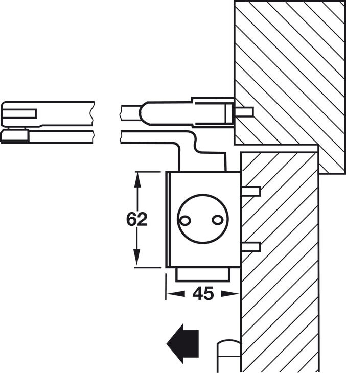 Üst kapı kapatıcı, DCL55 3