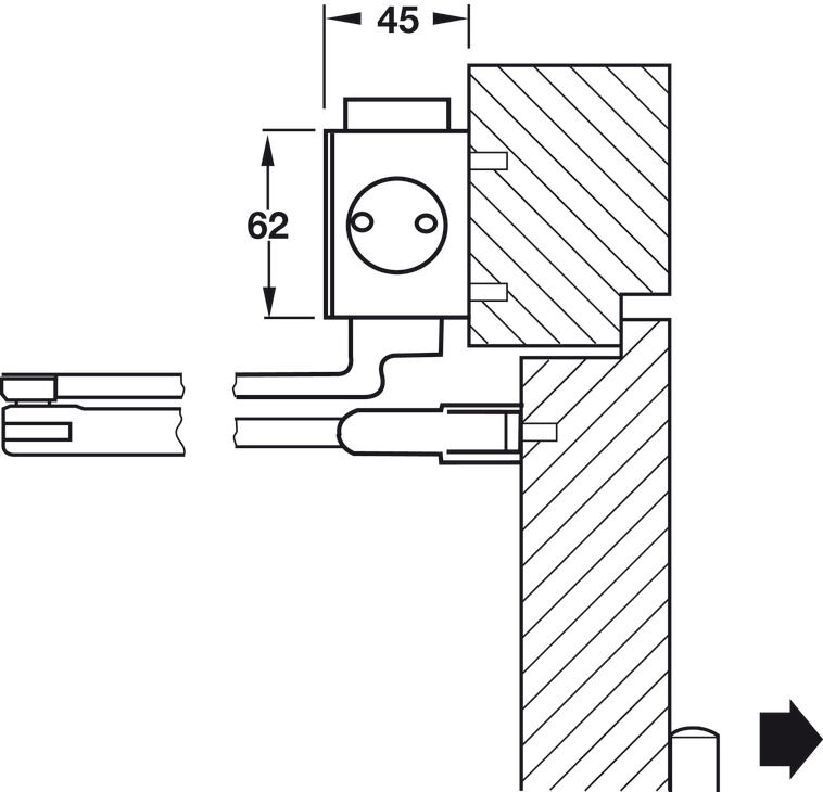 Üst kapı kapatıcı, DCL55 4