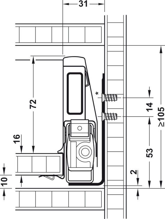 I-P-o Matrix BoxP35 wh.16/92/900/270mm 4