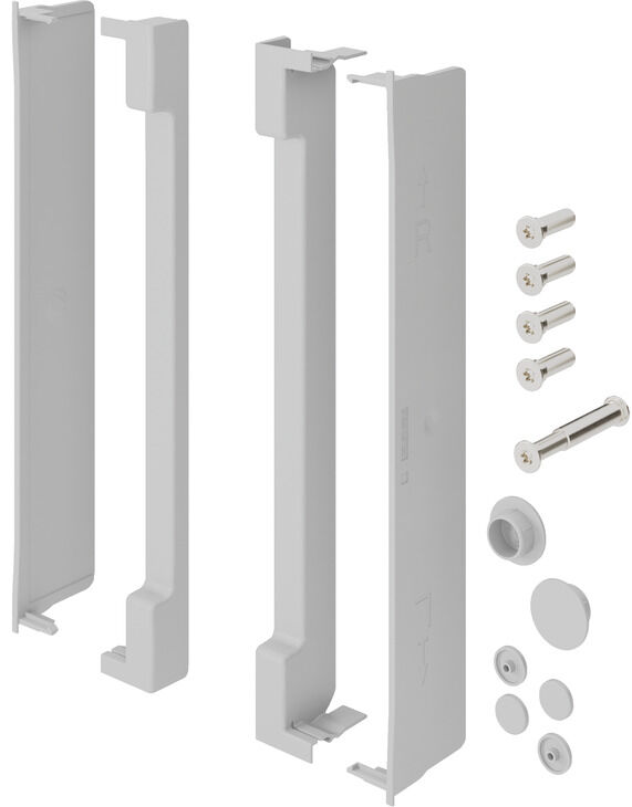 Üst Kapak Seti, Häfele Free Slim Flap 1.12 ve 1.10 Push Kalkar Kapak Makası için
