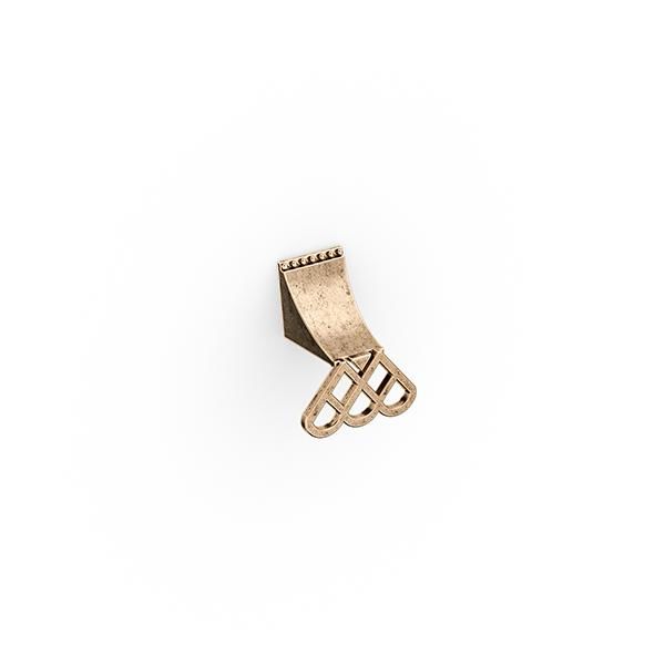 RAMPART Düğme Kulp Antik Bronz
