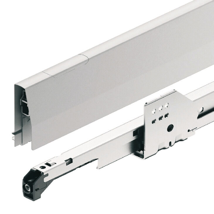 Çift Yanaklı Çekmece Sistemi, HÄFELE Matrix Box P, Yuvarlak Bordürlü Çekmece Seti, 18 mm Ahşap Kalınlığı İçin