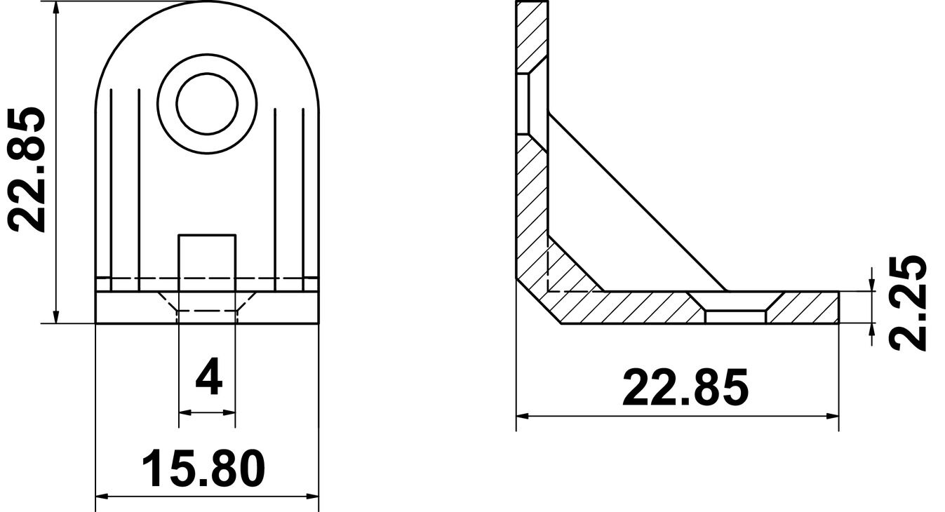 Bağlantı Köşebenti, HÄFELE Köşebent 2