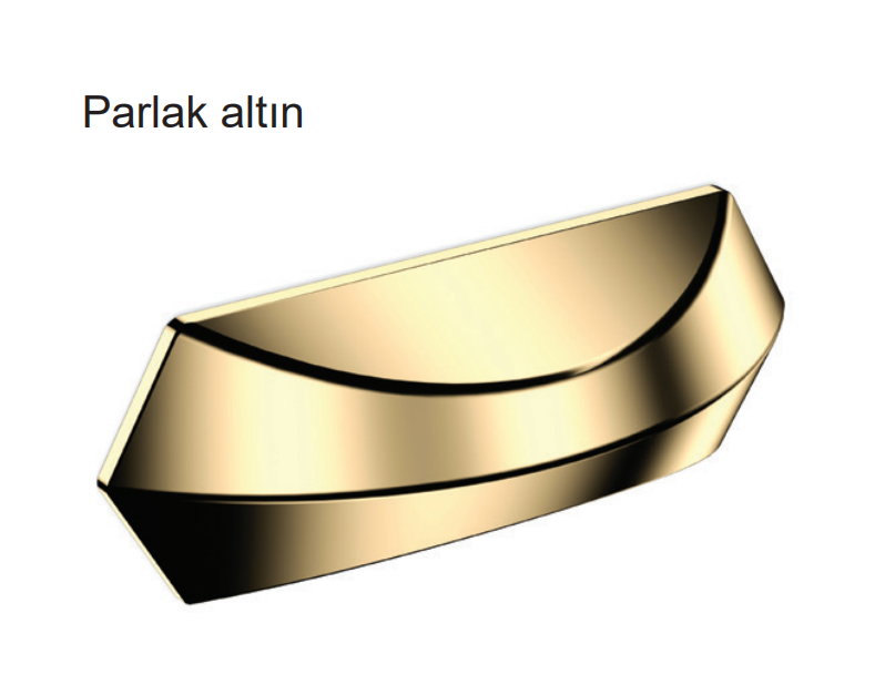NOVE Kulp parlak altın 96mm
