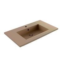 TIERRA 80 Lavabo, mat vizon,815x475mm
