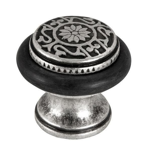 Kapı Stoperi Zemine Monte Vidalı Antik Gümüş 31x40mm