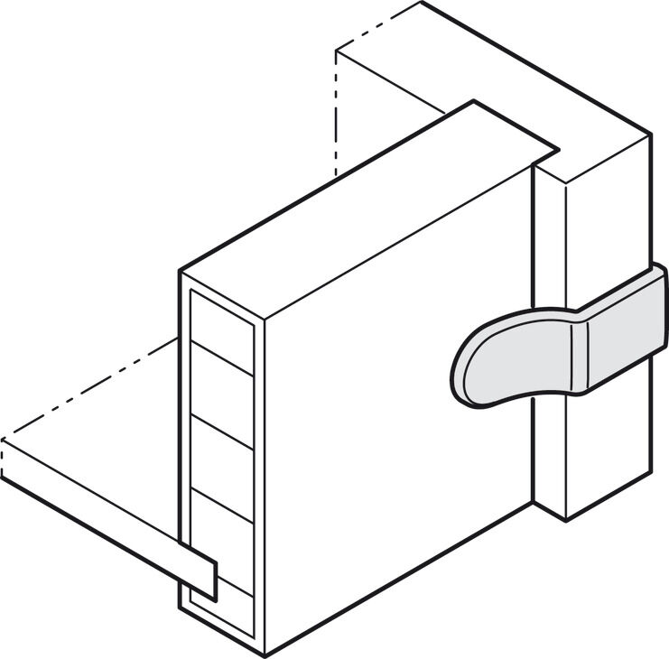 Arka Panel Bağlantı Elemanı, HÄFELE RPC D 5/24, Plastik 4
