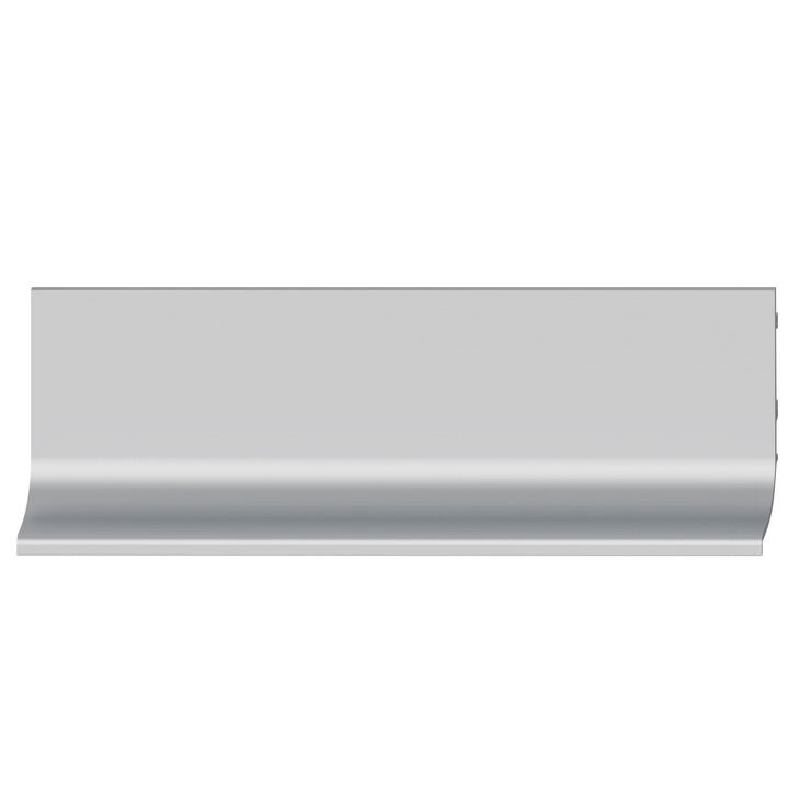 Recessed grip L-profile alu.silv. 5000mm