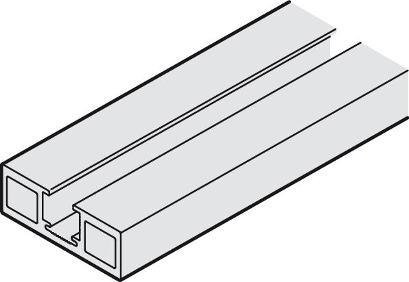 Klipsli panel, taşıyıcı ray için