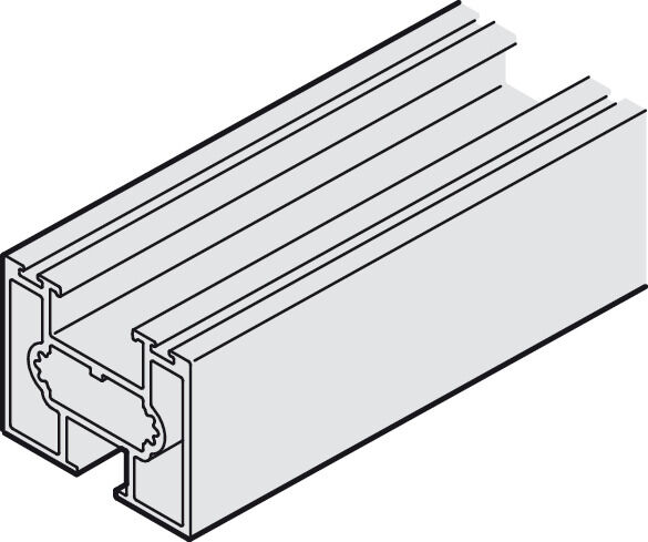 Klipsli panel, taşıyıcı ray için