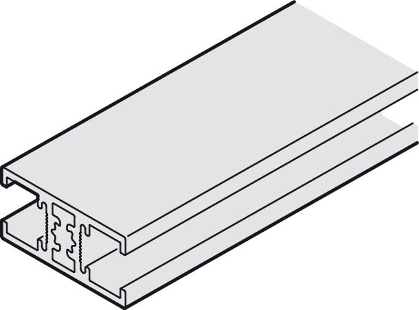 Klipsli panel, taşıyıcı ray için
