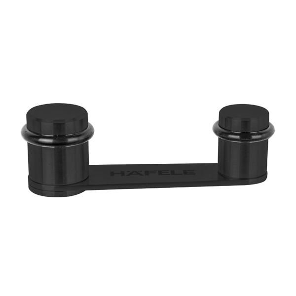 Durduruculu Kapı Stoperi Zemine Monte Vidalı Mat Siyah 120x33mm