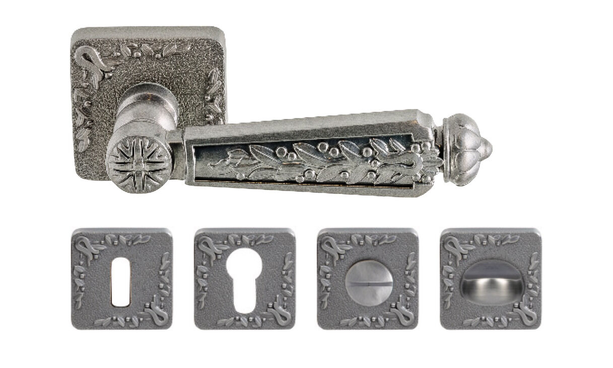 Kapı Kolu Seti, HÄFELE RUBY, Zamak, Yuvarlak Rozet