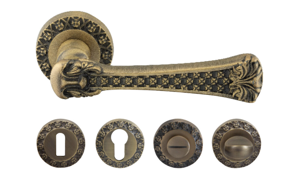 Kapı Kolu Seti, HÄFELE SARA, Zamak, Yuvarlak Rozet