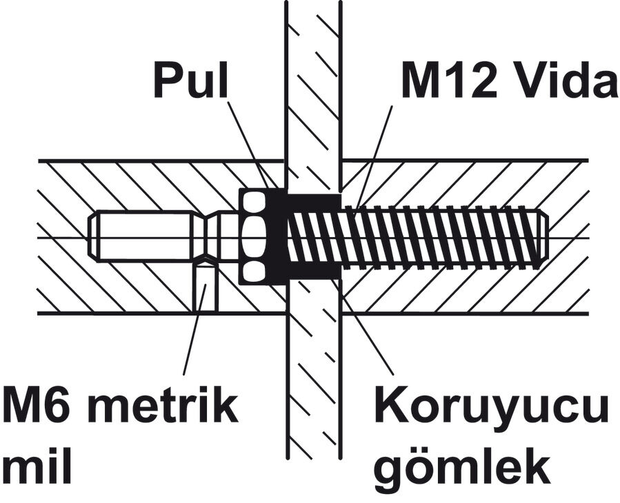 Çekme Kol, HÄFELE Bağlantı Elemanı