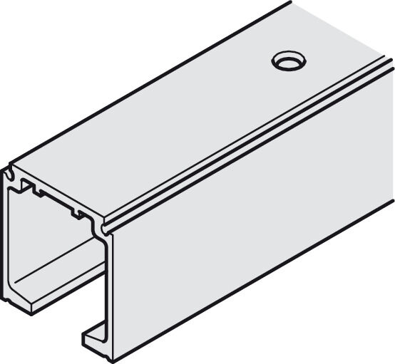 Tekli taşıyıcı ray, Önceden delinmiş, G x Y: 31 x 33 mm 2