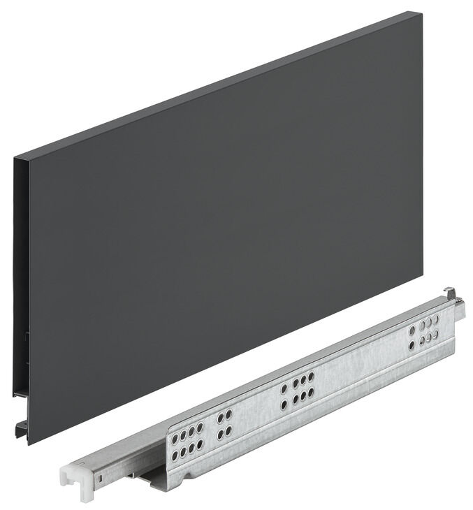 Çekmece yan ray sistemi, Häfele Matrix Box Slim A Synchro, çekmece yan yüksekliği 175 mm