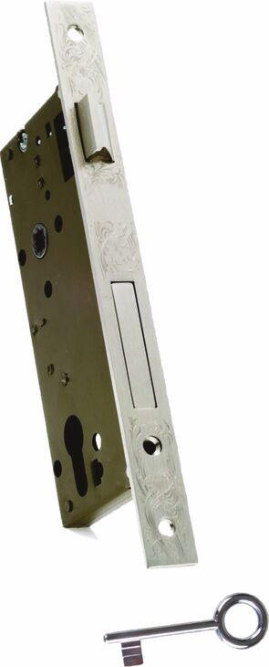 Metal Dilli Gömme Kapı Kilidi, HÄFELE REVERT 01, CB (Oda Tipi), 60 mm Seren Mesafeli