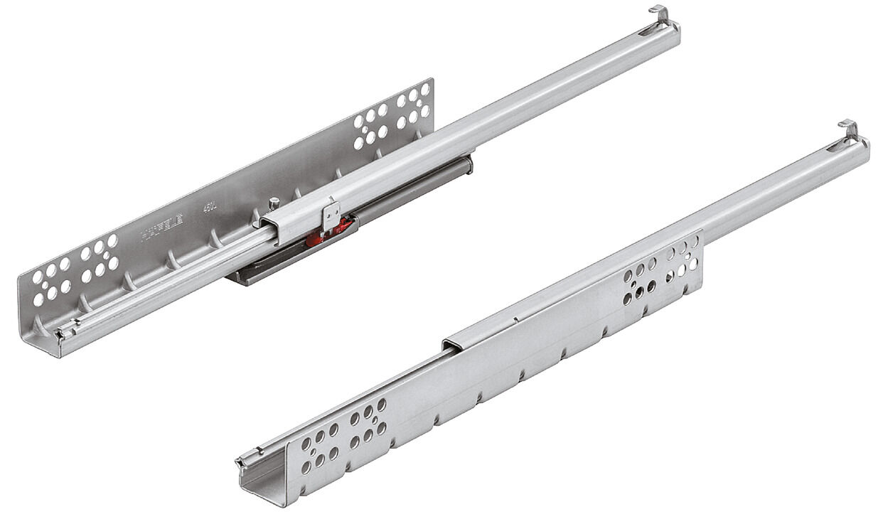 Gizli Ray, Häfele Matrix Runner UM S15, Yavaşlatıcılı, Pimli Montaj, Ahşap Kalınlığı 19mm