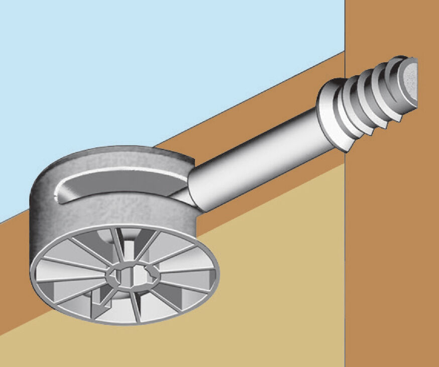 Bağlantı gövdesi, Häfele Maxifix, 19 mm ve üzeri ahşap kalınlığı için