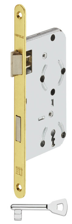 Metal Dilli Gömme Kapı Kilidi, HÄFELE H55.02, CB (Oda Tipi), 55 mm Seren Mesafeli