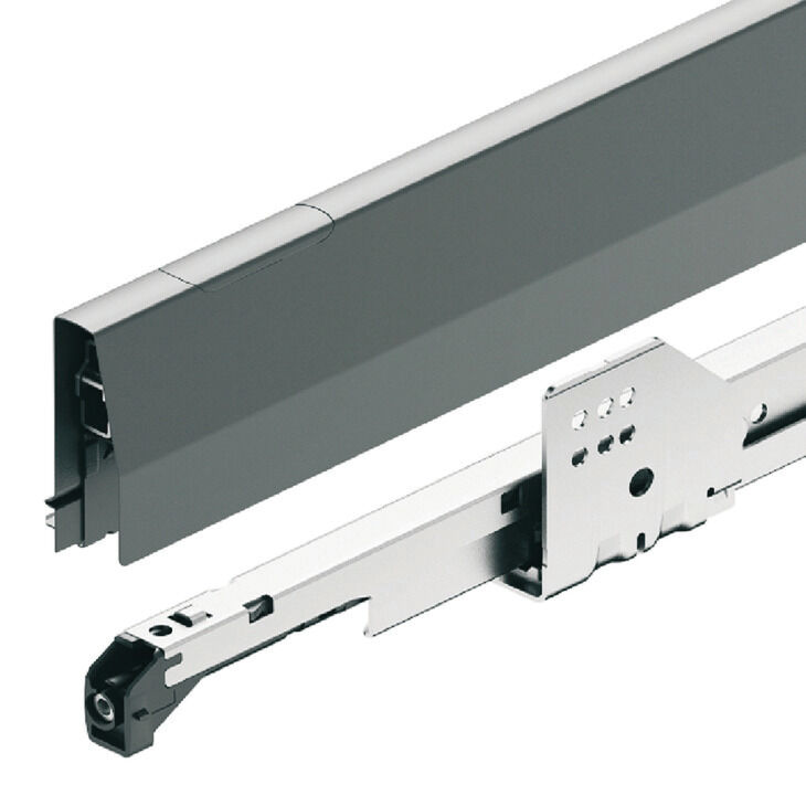 Çift Yanaklı Çekmece Sistemi, HÄFELE Matrix Box P, Bordürlü İç Çekmece Seti, 18 mm Ahşap Kalınlığı İçin