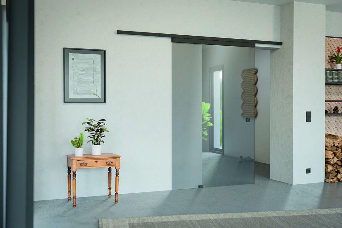 Kayar kapı donanımı, Slido D-Line11 80L, taşıyıcı raysız set 3
