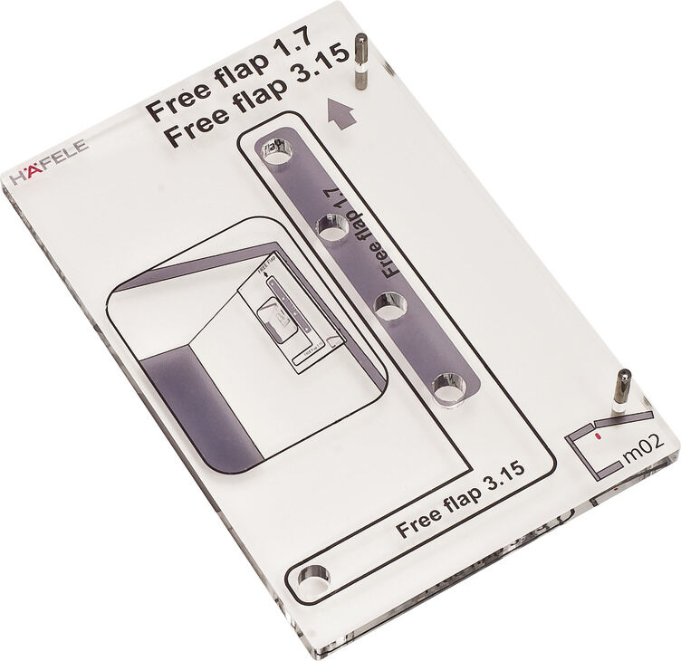 Delik mastarı, Häfele Free Flap 1.7 ve Free Flap 3.15 2