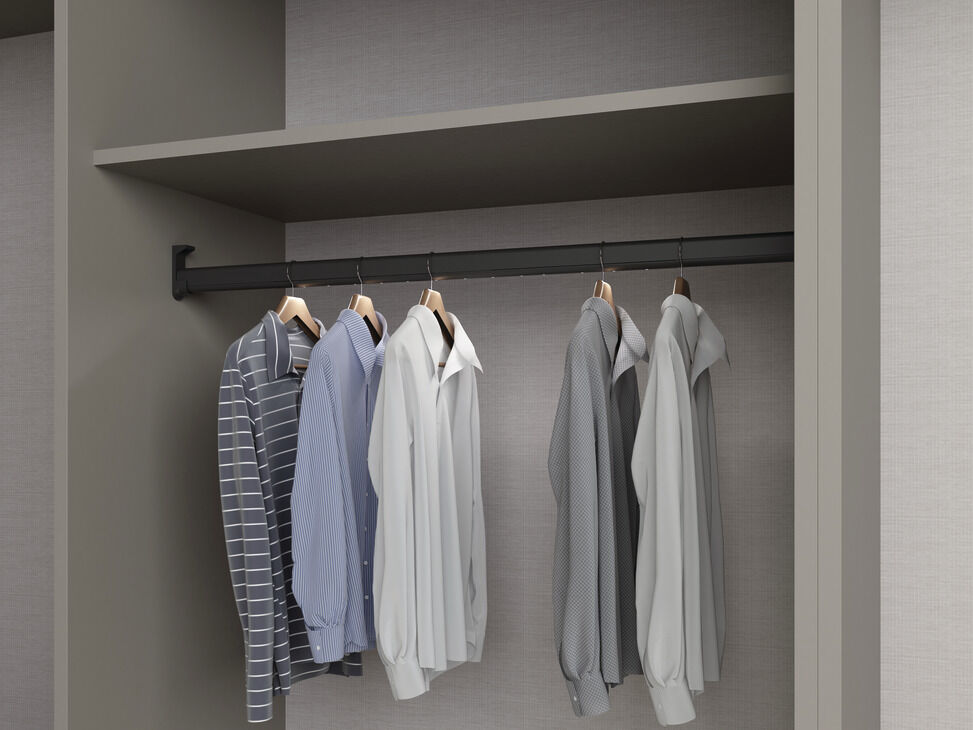 LED Işıklı Askı Borusu, HÄFELE DRESS LINE, Elektrikli, Hareket Sensörlü, Alüminyum