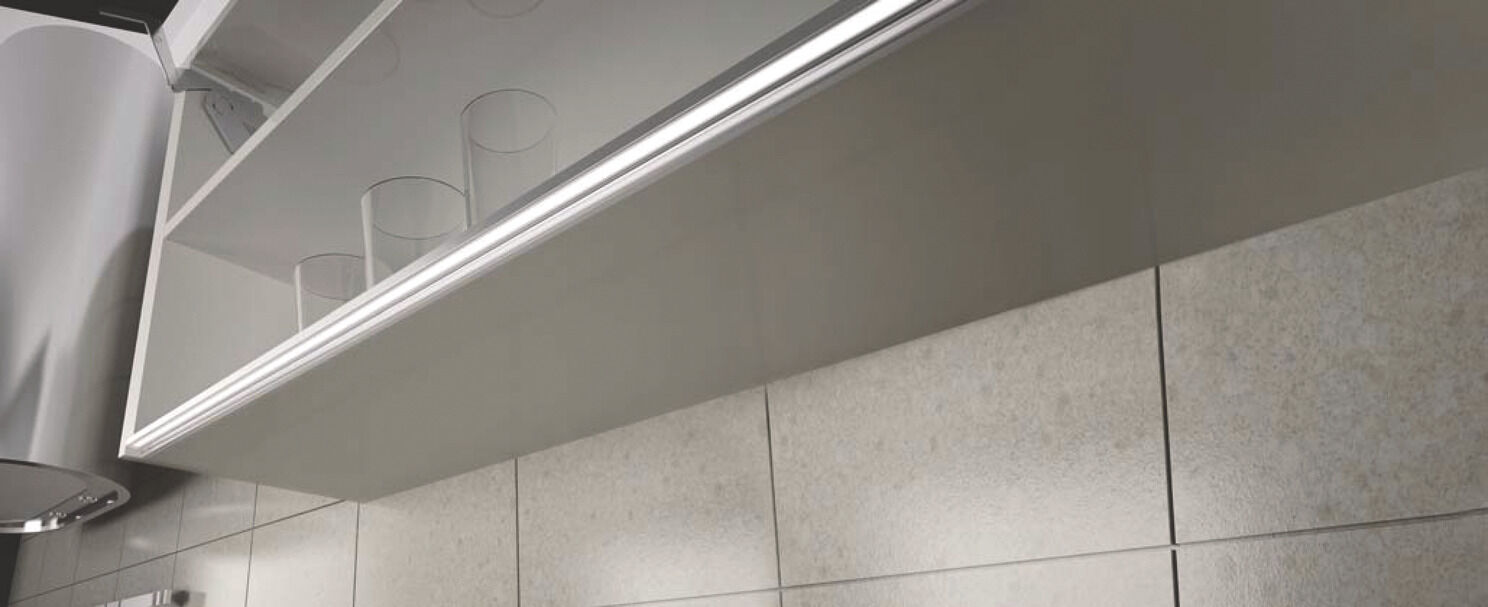 Aydınlatmalı Profil Kulp, HÄFELE SKYLINE 18, LED, 12 V,Alüminyum