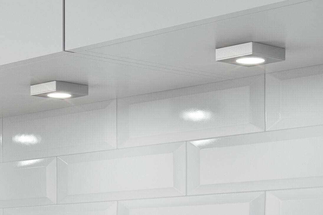 Yüzeye montaj çerçevesi, Häfele Loox5, delik çapı Ø 58 mm olan modüler spotlar için 2