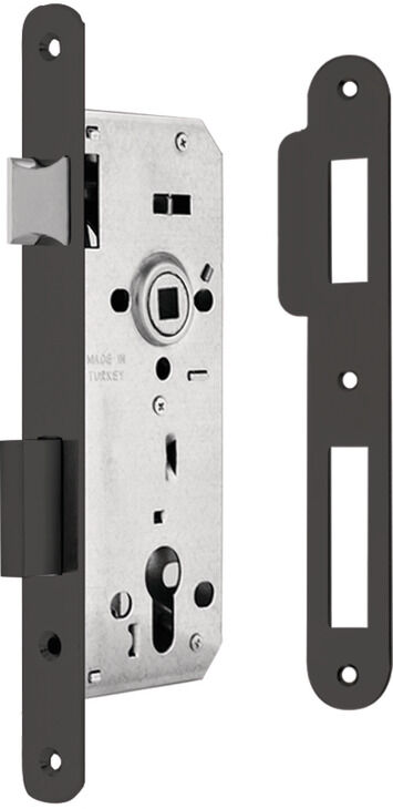 Metal Dilli Gömme Kapı Kilidi, HÄFELE H45.01, PC (Barelli Tip), 45 mm Seren Mesafeli