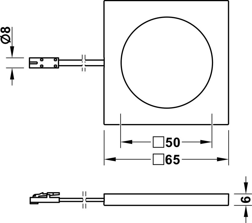 Spot LED, HÄFELE LED 2055, 12 V, 2 W, Yüzeye Montaj 3