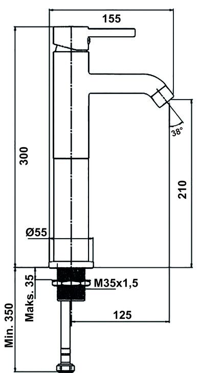 Yüksek Lavabo Bataryası, HÄFELE SEMPLE 2