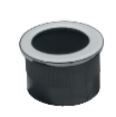 POCKET Gizli kulp yuvarlak mat nikel