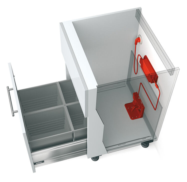 Waste bin ext.unit Servo-Drive 2