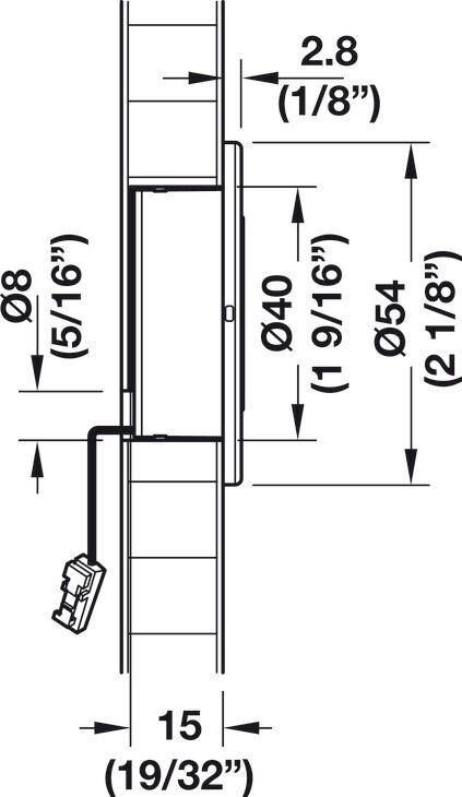 Baza aydınlatması, Häfele Loox5 LED 2028, 12 V 4