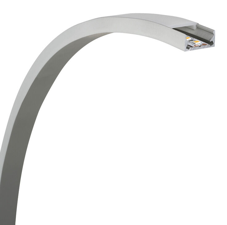 Alttan montaj için profil, 8 mm şerit LED aydınlatmalar için kavisli profil 4104