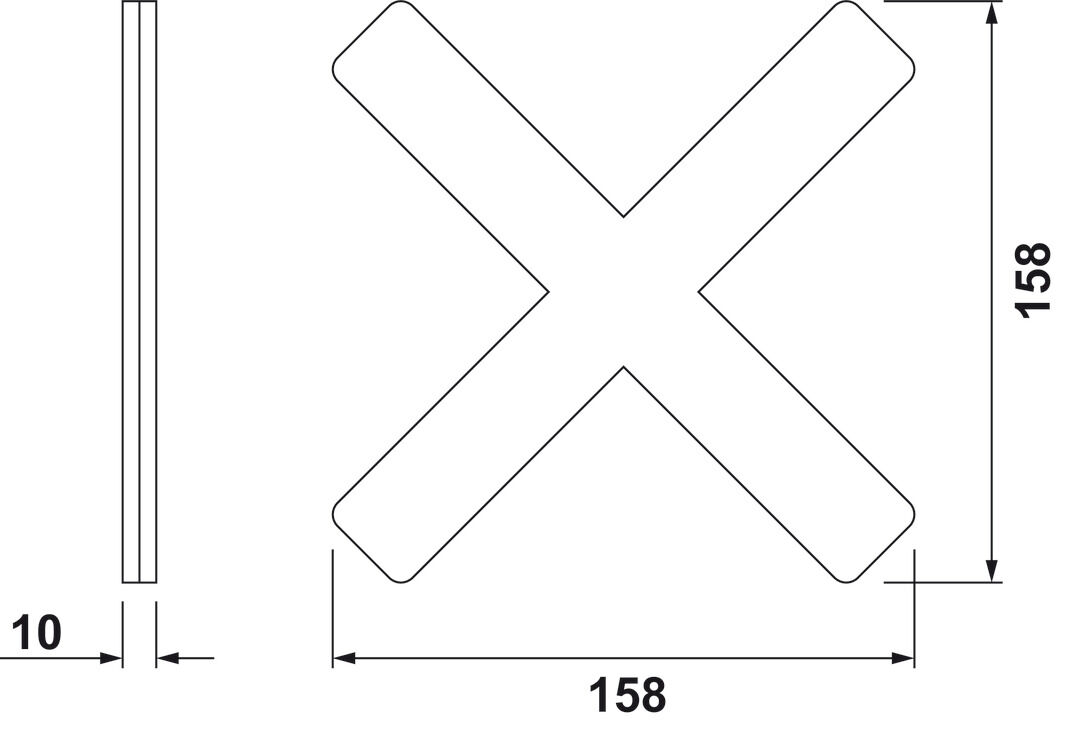 Spot LED, HÄFELE LED 1151, 24 V, 10 W, Yüzeye Montaj